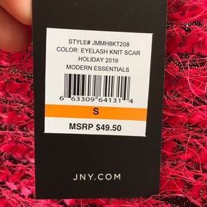 NWT Jones New York Eyelash Knit Scarlet Sweater S